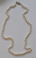 Pearl necklace 
with silver 
plated clasp, 
20th century. 
Length: 60 cm.
Perfect 
condition!