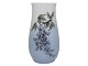 Small Bing & Grondahl vase with blue flowers.The factory mark tells, that this was produced ...