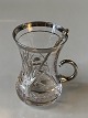 Tea glass with teaspoonHeight 9.2 cm approxNice and well maintained condition