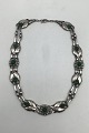 Georg Jensen Silver Necklace No. 1 Green Stones (1915-1927)