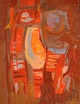 Albert Ferenz 
(1907-1994), 
Germany. Oil on 
canvas. 
Abstract 
composition. 
Mid-20th 
century.
The ...