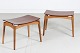 Ølholm 
Møbelfabrik
Pair of stools 
made solid oak 
and
floating seats 
of teak veneer
Made ...