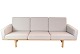 Triple sofa, model GE-236/3, designed by Hans J. Wegner and manufactured by Getama in the 1960s. ...