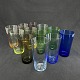 Height 9.5-10 cm.Set of 12 colored soda glasses from the 1930s.They are seen in Holmegaards ...