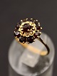 18 carat gold 
ring size 59 
with garnets 
item no. 502708