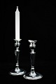 A pair of old Svend Toxsværd candlesticks in silver, stamped. Sv.T. 830S.Height: 19cm. The ...