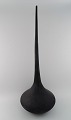 Colossal drop shaped Murano vase in matt black mouth-blown art glass. Limited edition 36/300. ...