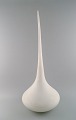 Colossal drop shaped Murano vase in matt white mouth-blown art glass. Limited edition 35/300. ...