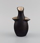 German studio ceramicist. Unique vase in glazed stoneware. 1960 / 70s.
