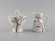 Bjørn Wiinblad for Rosenthal. "Winter" creamer and sugar bowl decorated with 
bare branches and birds. 1970s.
