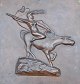 Sinding, 
Stephan (1846 - 
1922) Denmark: 
Valkyrie. 
Copper plaque. 
30 x 29 cm. 
Unsigned.
The ...