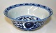 Blue / white 
bowl, China, 
19th century. 
With numerous 
hand 
decorations 
inside and out. 
On small ...