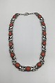 Georg Jensen Sterling Silver Necklace No. 22 Coral Measures  41 cm (16.14 inch) Weight 52.1 gr / ...