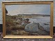 Painting Mariagerfjord in Golden Frame 112 x 153 cm Gunnar BundgaardSorry no International ...