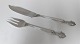 Georg Jensen. 
Acanthus. 
Fishknife & 
Fishfork. 
Sterling (925). 
Length 20.5 cm.