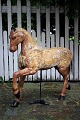 Swedish 1800 century horse in carved wood with fine scraped color and a super fine patina. ...