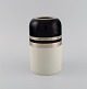 Peter Winquist 
for Arabia. 
Modernist vase 
in glazed 
ceramics with 
silver 
decoration. 
Finnish ...