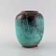 Richard Uhlemeyer (1900-1954), Germany. Vase in glazed ceramics. Beautiful crackle glaze in dark ...