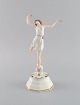 Rosenthal art deco porcelain figurine. Ballerina. 1930s.Measures: 23.5 x 11.5 cm.In ...