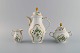 Rosenthal Sans Souci coffee pot, sugar bowl and cream jug. Hand-painted flowers, foliage in ...