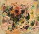 Åke Wilhelm Andersson (1922-1988), listed Swedish artist. Oil on board. "Summer bouquet". ...