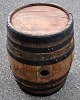 Antique beer barell, oak, 19th century Denmark. The Hornbech brand. Previously painted red. H .: ...