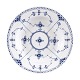 Royal Copenhagen  blue fluted half lace deep plate#566D: 21,5c