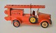 Tekno Falck ladder car, 20th century Denmark. Red painted tin. Supplied with 2 ladders and 3 ...