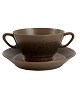 Soup cup / boullion cup from Knabstrup, Nøddebo service. Width of the cup itself: ...