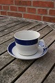 Koka blue China porcelain teaware by Rorstrand, Sweden.Tea cup or large coffee cup and saucer ...