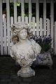 Older woman bust in concrete / sandstone with a fine patina.The bust is just as decorative ...
