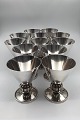 Evald Nielsen Sterling Silver Cocktail glasses (12 pcs)