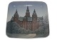 Bing & Grondahl 
square dish 
decorated with 
Rosenborg 
Castle.
The factory 
mark tells, 
that ...