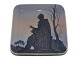 Bing & Grondahl square dish decorated with Hans Christian Andersen.The factory mark tells, ...