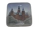 Bing & Grondahl 
square dish 
decorated with 
Rosenborg 
Castle in 
Copenhagen.
The factory 
mark ...