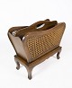 Newspaper holder, polished wood, French wicker, 1940
Great condition
