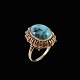 Hans Jensen & 
Co - 
Copenhagen. 14k 
Gold Ring with 
Cabochon 
Turquoise.
Designed and 
crafted by ...