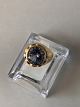 Gold ring with 
inlaid light 
blue stone, 14 
Karat gold
Stamped 585
Size 56
Nice and well 
...