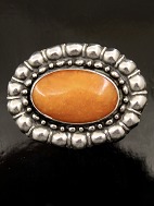 Silver vintage brooch