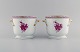 Herend Chinese 
Bouquet 
Raspberry. Two 
flower pots in 
hand-painted 
porcelain 
modeled with 
...