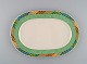 Gallo Design, Germany. Oval Pamplona porcelain dish. Colorful decoration. Late 
20th century.

