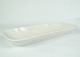 White fluted oblong dish from Bing & Grøndahl in porcelain from around the 1950s.H:5 W:38.5 D:15