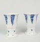 A pair of Royal vases in blue flower edges from around the 1930s no. 8601H:15 Dia:11