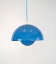 Flowerpot 
ceiling lamp, 
designed by 
Verner Panton 
(1926-1998) VP1 
in light blue 
color from the 
...