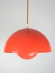 Flowerpot 
ceiling lamp, 
designed by 
Verner Panton 
(1926-1998) VP1 
in orange color 
from the ...