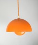 Flowerpot ceiling lamp, designed by Verner Panton (1926-1998) VP1 in yellow color from the ...
