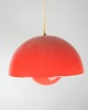 Flowerpot 
ceiling lamp, 
designed by 
Verner Panton 
(1926-1998) VP1 
in orange color 
from the ...