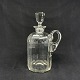 Height 21.5 cm.Beautiful crystal carafe with faceted sides and faceted stopper from the ...