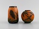 Ipsen's, 
Denmark. Two 
vases in 
hand-painted 
and glazed 
ceramics. Bird 
and foliage. 
1920s / ...