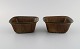 Gunnar Nylund 
(1904-1997) for 
Rörstrand. Two 
bowls in glazed 
ceramics. 
Beautiful glaze 
in brown ...